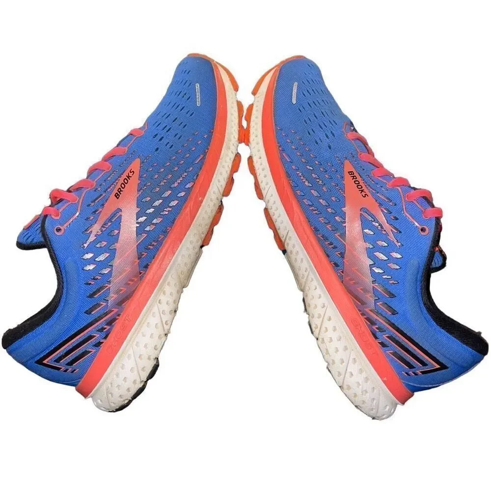 Brooks Ghost 13 Women's Blue Mesh Athletic Road Running Shoes Size US 8.5